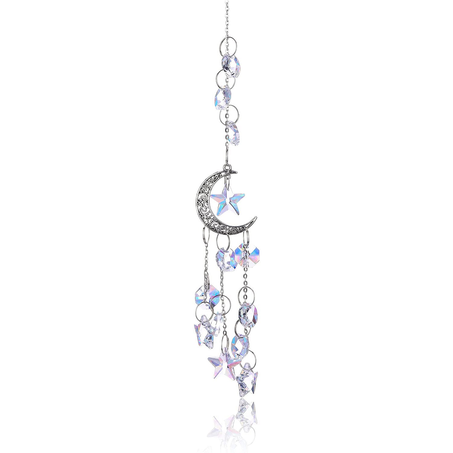 Wholesale Suncatcher Moon Star Crystal Sun Decoration